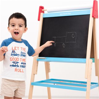 All-in-1 easel - blue/red